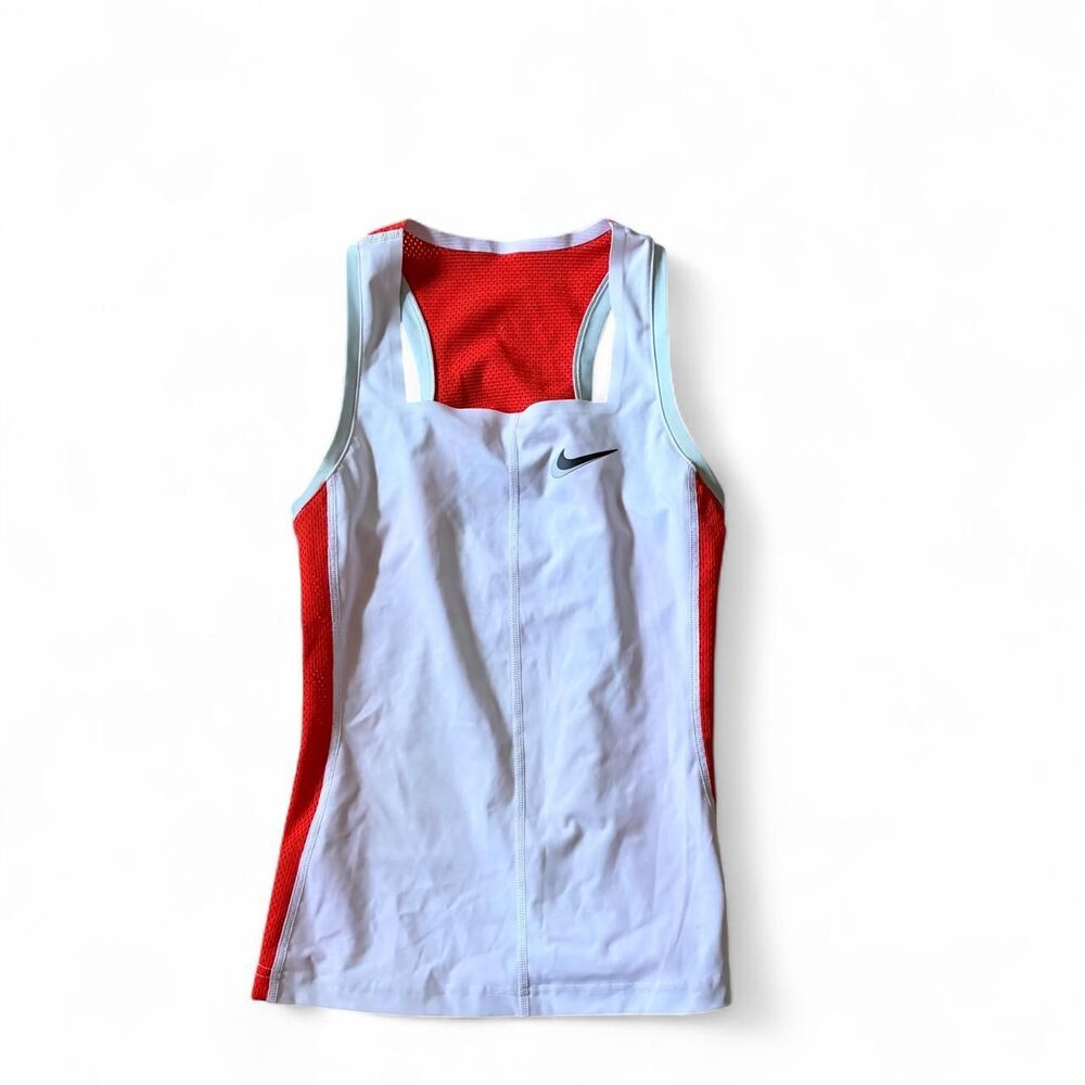 Nike Women's White and Orange Vest